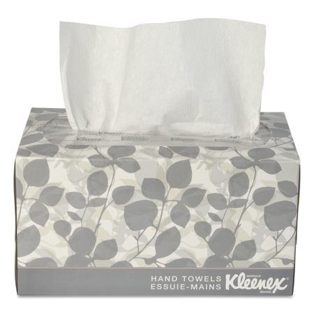 KLEENEX Towels & Wipes, White, Box, Cloth-Like, 120 Wipes, Unscented, 120 PK 01701